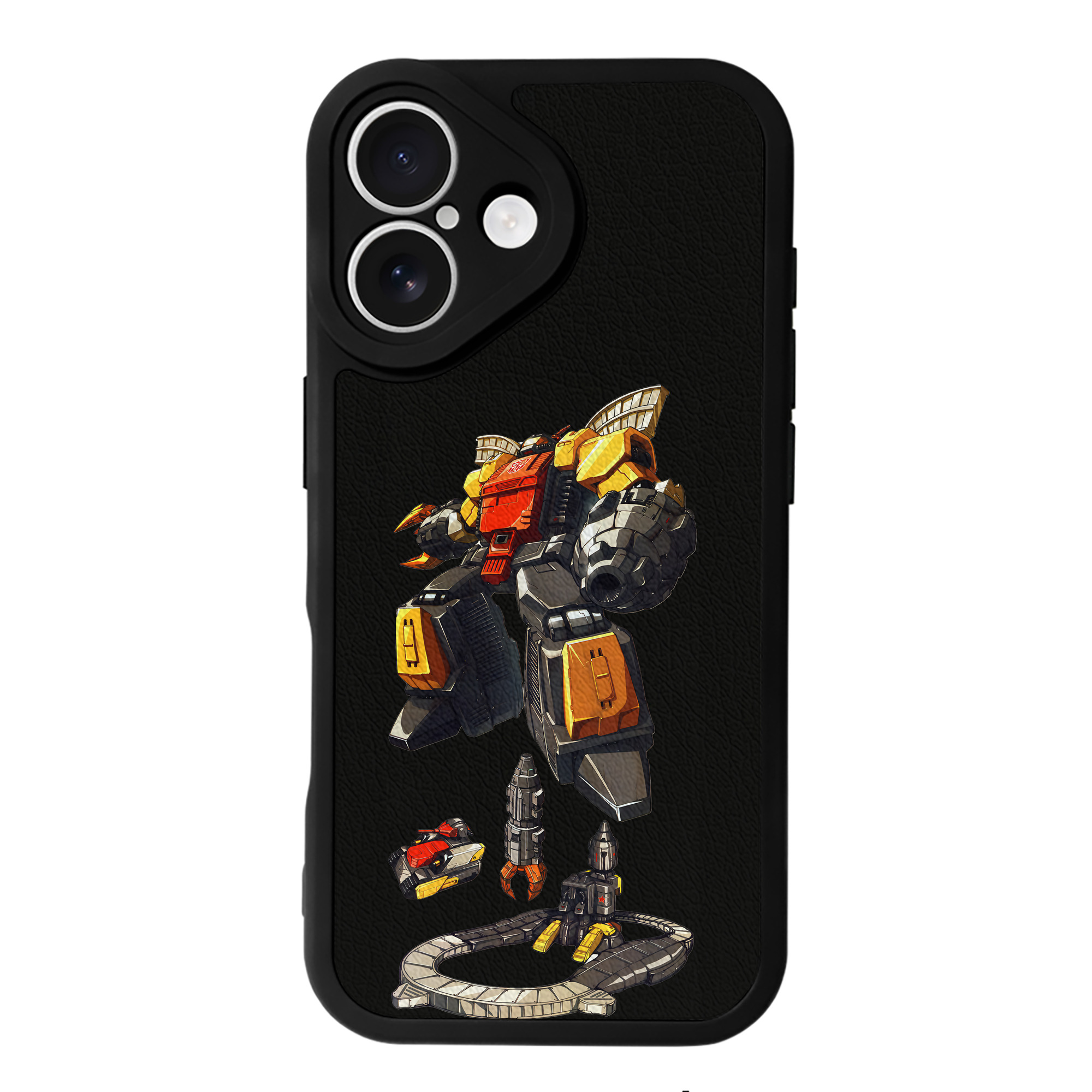（画像用） Transformers トランスフォーマー 【iPhone 16シリーズ対応】シリコンスマホケース（レザー調） 材質：シリコン